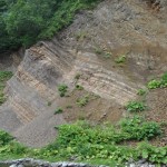 遠音別川の地層