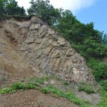 遠音別川の地層