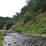 遠音別川の地層