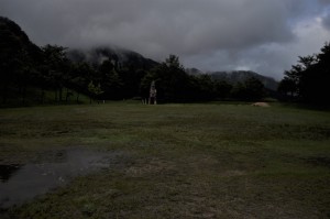 霧に覆われた氷ノ山