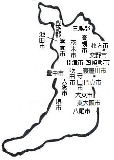 大阪府地図