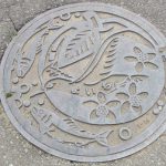 マンホールの蓋　余市町